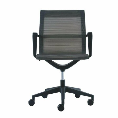 GFANCY FIXTURES Charcoal Mesh Flex Tilt Chair - 23.8 x 20.8 x 35.8 in. GF3094794